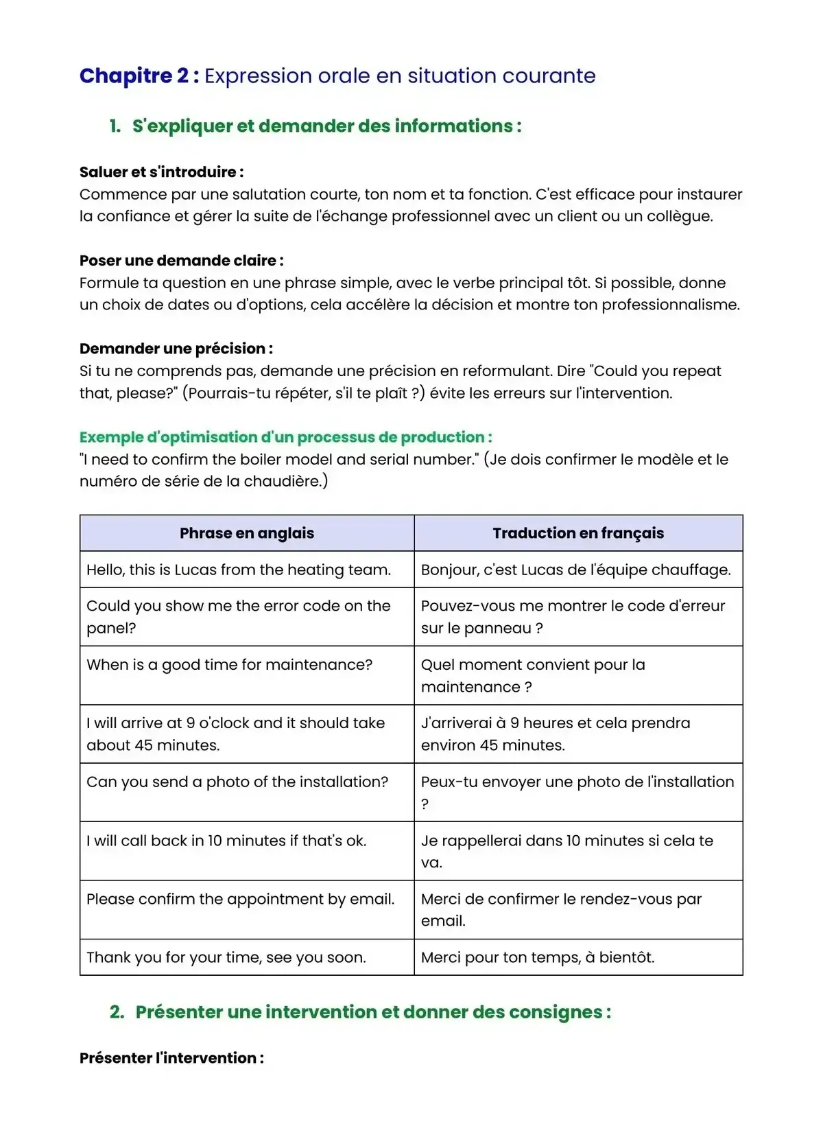 Example Fiche de Révision Bac Pro ICCER